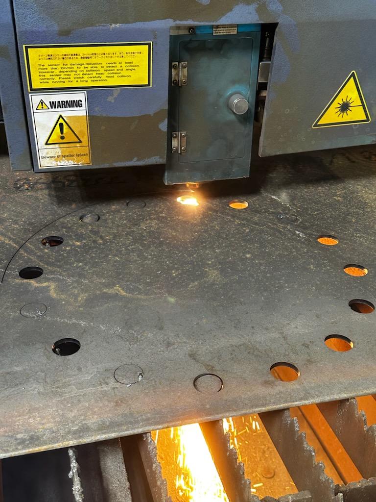 Waterjet-cut plate work at RWH Machine